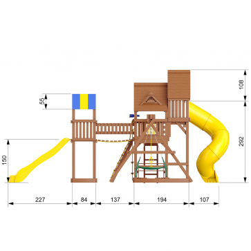 Детский игровой комплекс SUNRISEFORT Делюкс-2 - 6