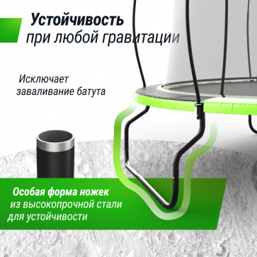 Батут UNIX Line 14 ft UFO Green - 3