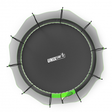 Батут UNIX Line 14 ft UFO Green - 13