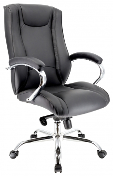 Кресло Everprof King LB M Экокожа Черный (EC-370 PU LB Black) - 1